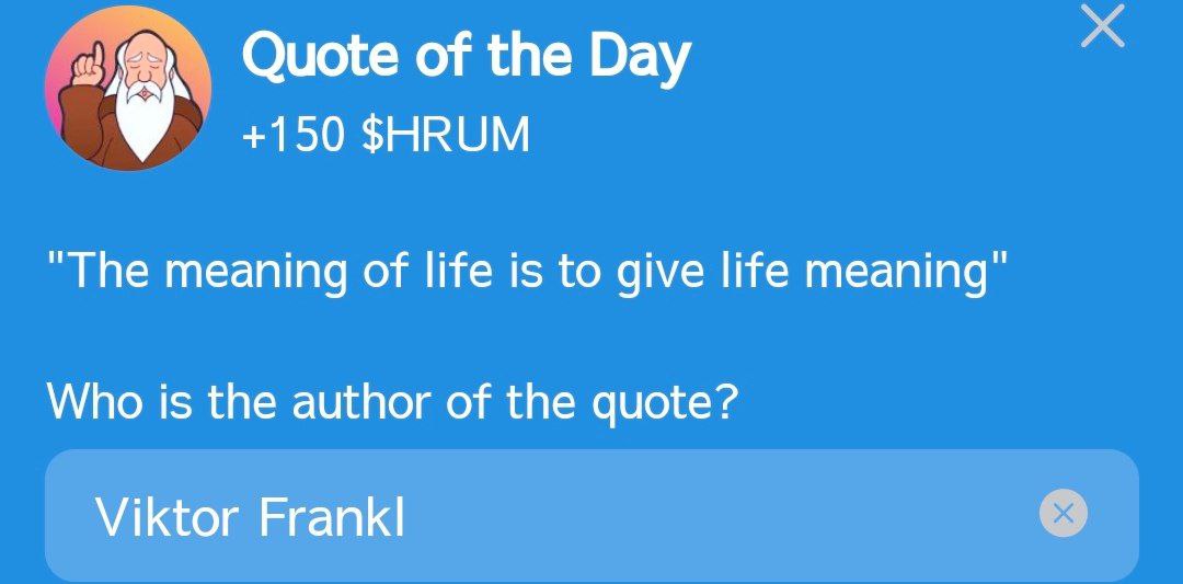 Hrum Quote of the Day : 10.11.2024